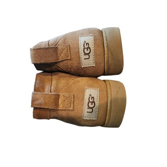 UGG Bethany Chukka Boots Women's 8 Chestnut Suede Leather Sheepskin Lined - Picture 5 of 5